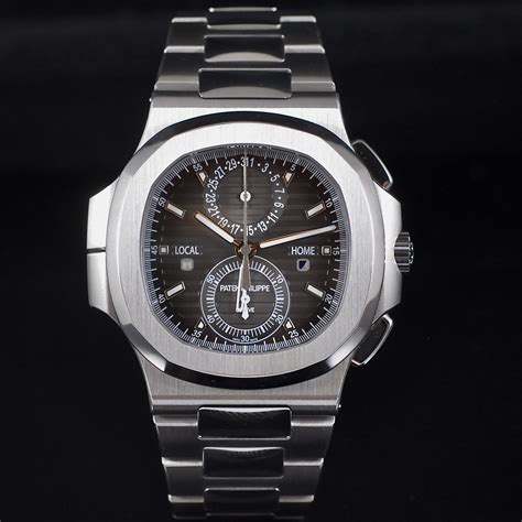 patek philippe nautilus travel time baguette|patek philippe nautilus 5990 1a.